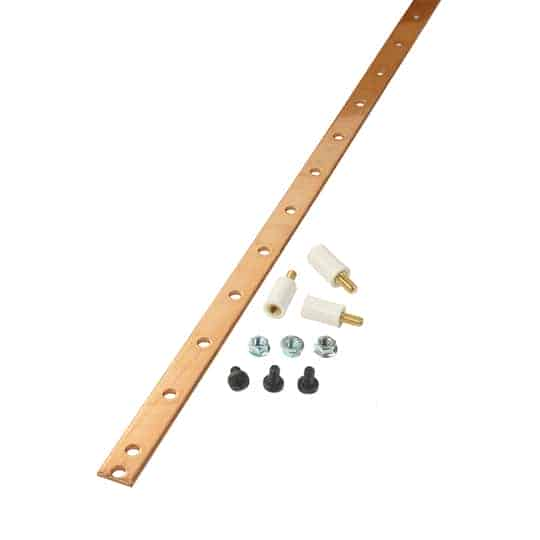 42U Vertical Earth Bar Kit Copper